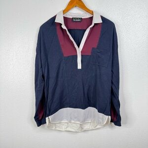 The Kooples Sport Color Block Shirt Size Small